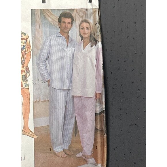 Simplicity 7583 Unisex Sew Pajama & Loungewear Pattern Two Lengths XS-XL Vtg - Picture 3 of 4